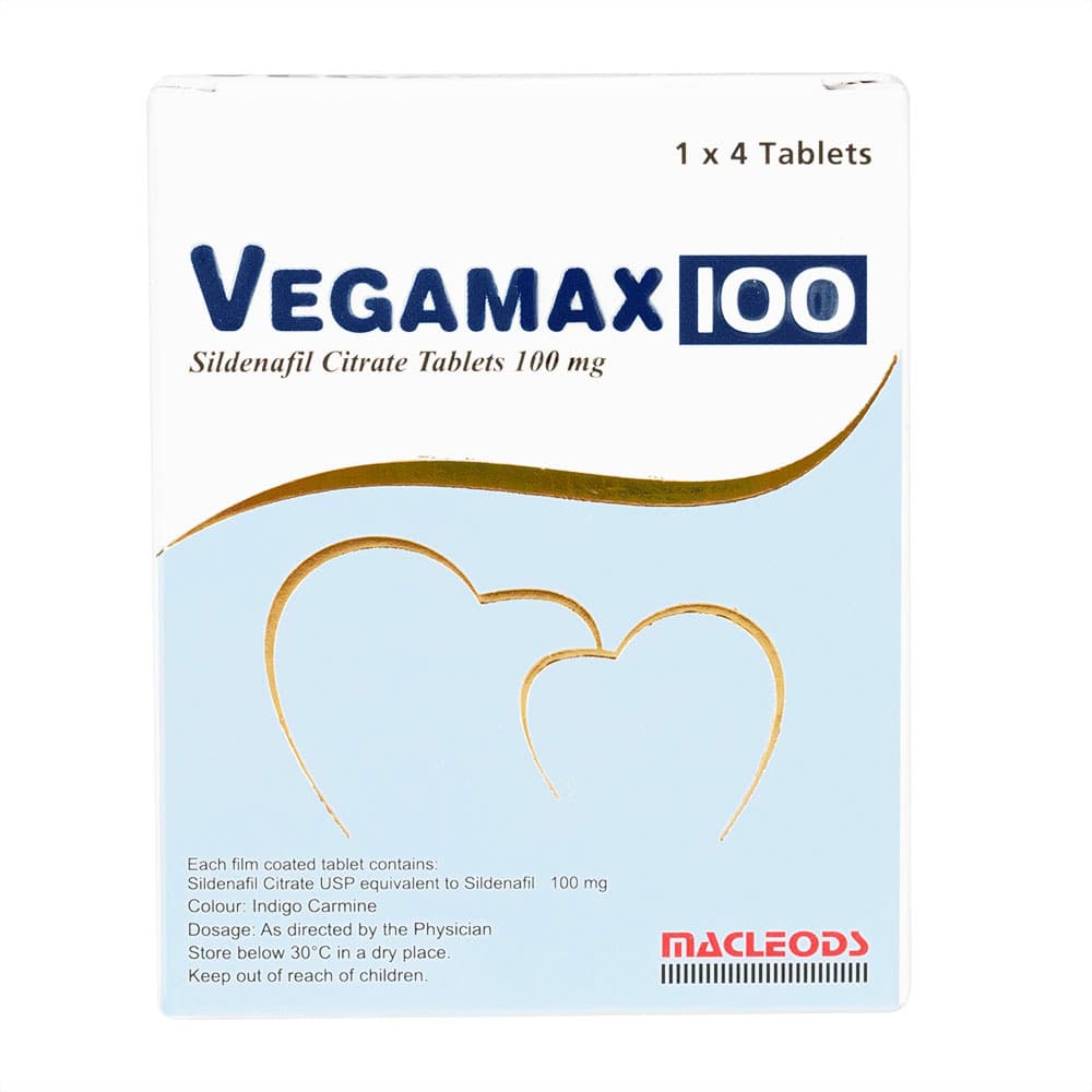 [バイアグラジェネリック]ベガマックス100mg 【1箱4錠】