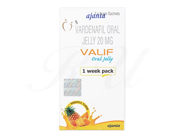 [レビトラジェネリック]バリフオーラルゼリー20mg(パイナップルフレーバー) 【1箱7袋】