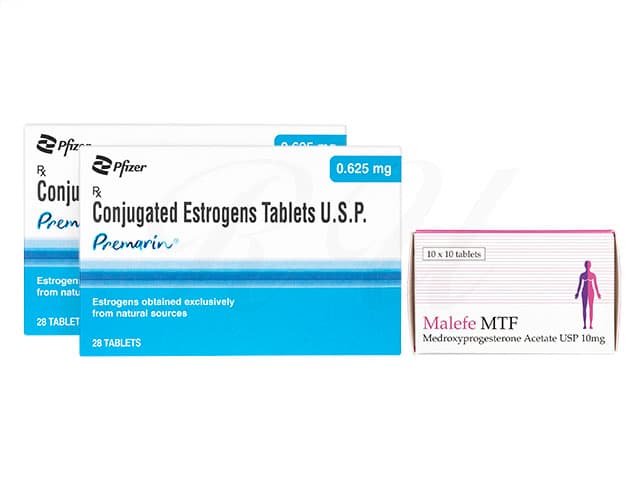 プレマリン0.625mg(アイルランド版)2箱＋マレフェMTF10mg1箱