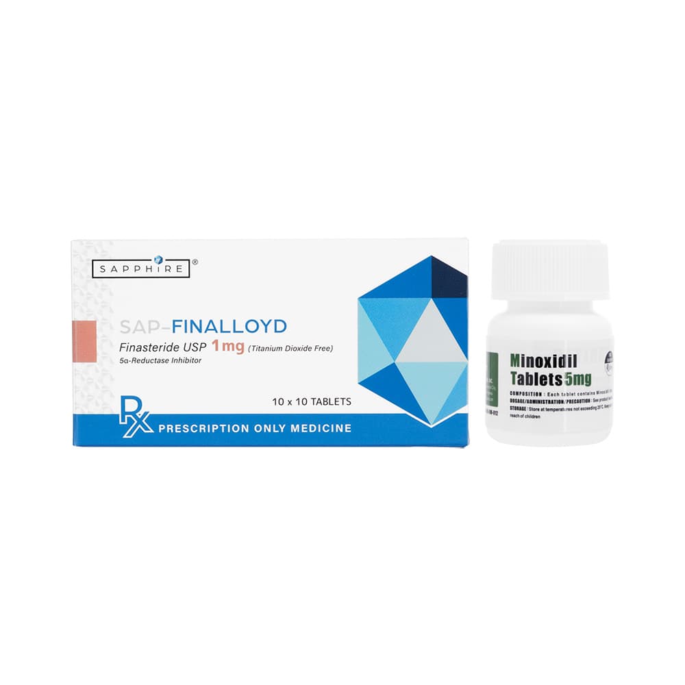 フィナロイド100錠＋ミノキシジルタブレット5mg100錠