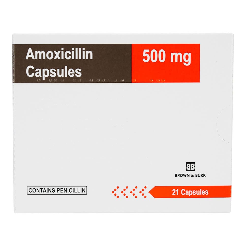 [サワシリンジェネリック]アモキシシリン500mg 【1箱21カプセル】