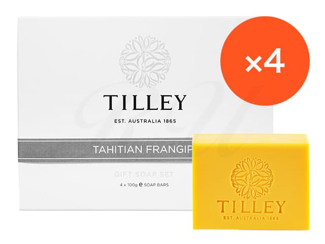 [TILLEY]ソープ(タヒチアンフランジパニ) 【100g×4個】