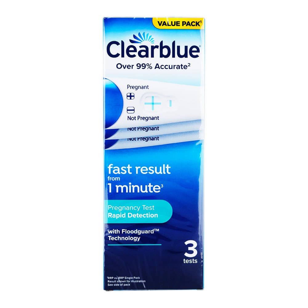 [Clearblue]迅速妊娠検査薬 【1箱3回分】