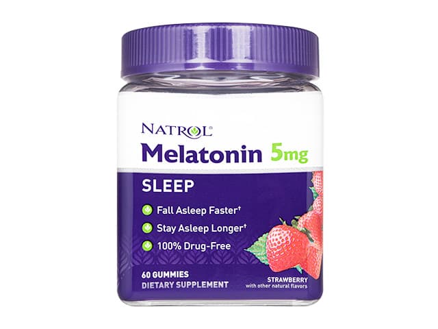 [NATROL]メラトニン5mg/粒(ストロベリー味) 【1本60粒】