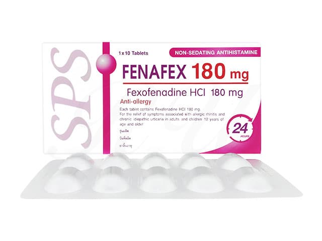 フェキソフェナジン(Fenafex)180mg 【1箱10錠】