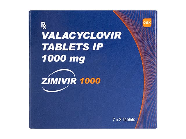 [バルトレックスジェネリック]ジミビル1000mg 【1箱21錠】