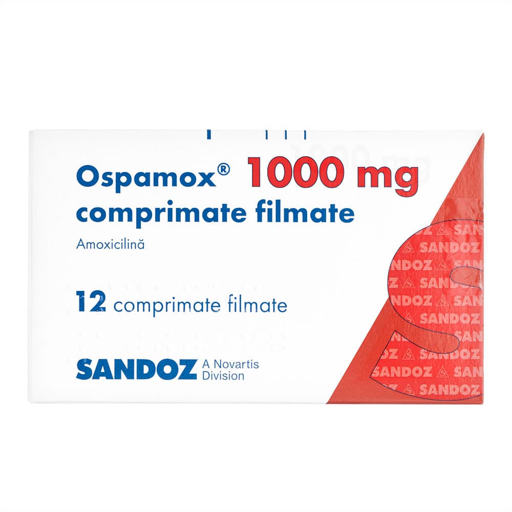 [サワシリンジェネリック]オスパモックス1000mg 【1箱12錠】