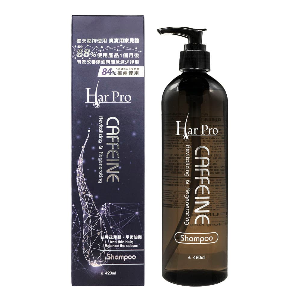 カフェイン リバイタライジング＆リジェネレイティング シャンプー[HarPro] 【1本420ml】