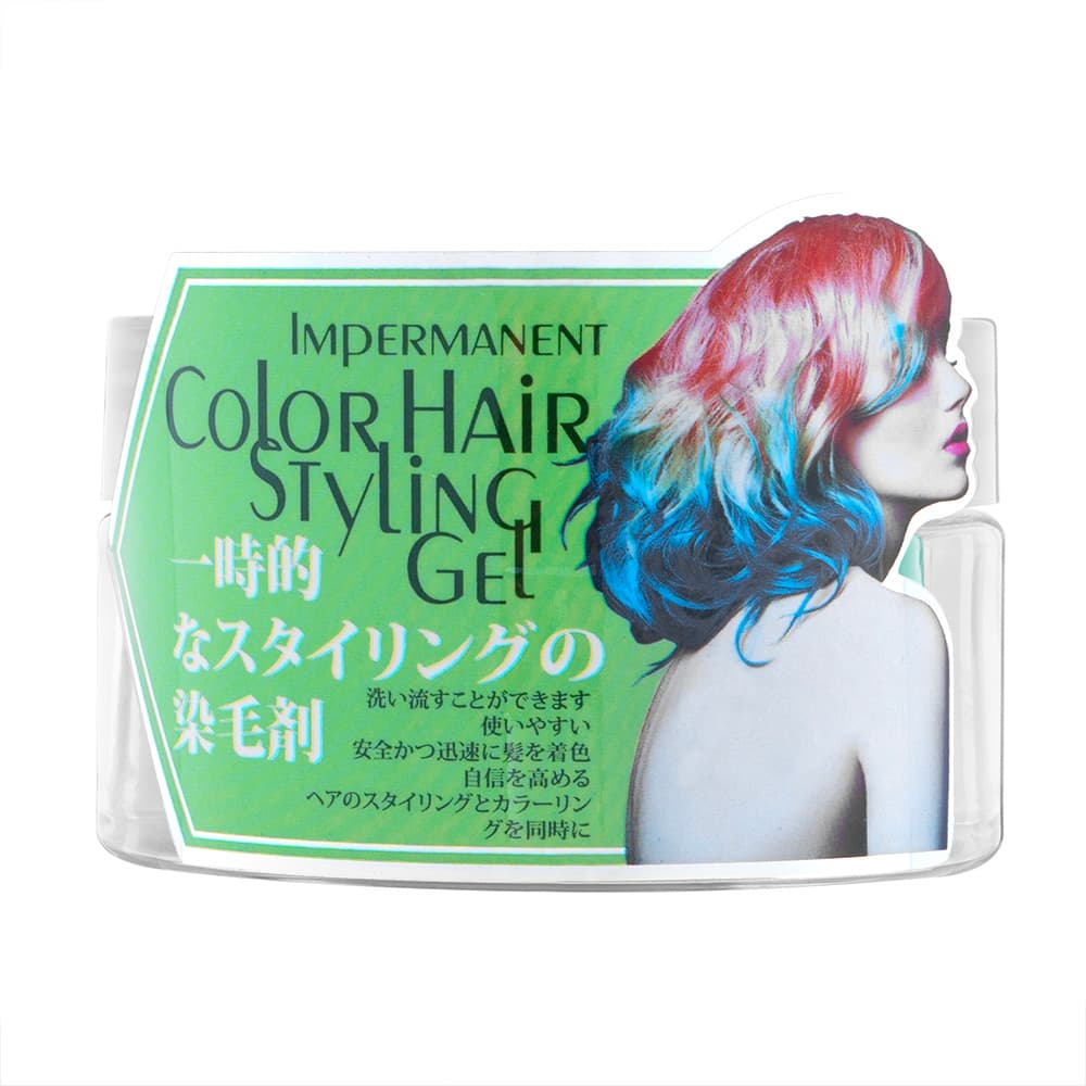 [o'Naomi]インパーマネント カラーヘアスタイリングジェル(ブライトグリーン) 【1本75g】