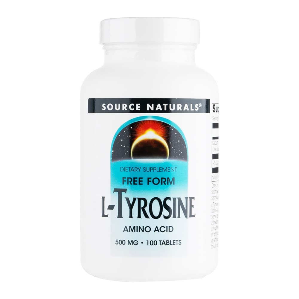 [SOURCE NATURALS]L-チロシン500mg 【1本100錠】