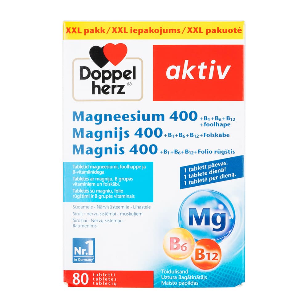 [Doppelherz]アクティブ マグネシウム400 【1箱80錠】