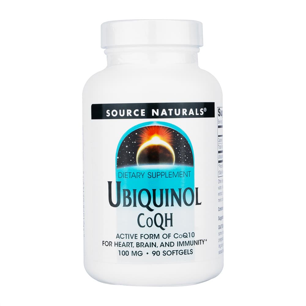 [SOURCE NATURALS]ユビキノールCoQH100mg 【1本90ソフトジェル】