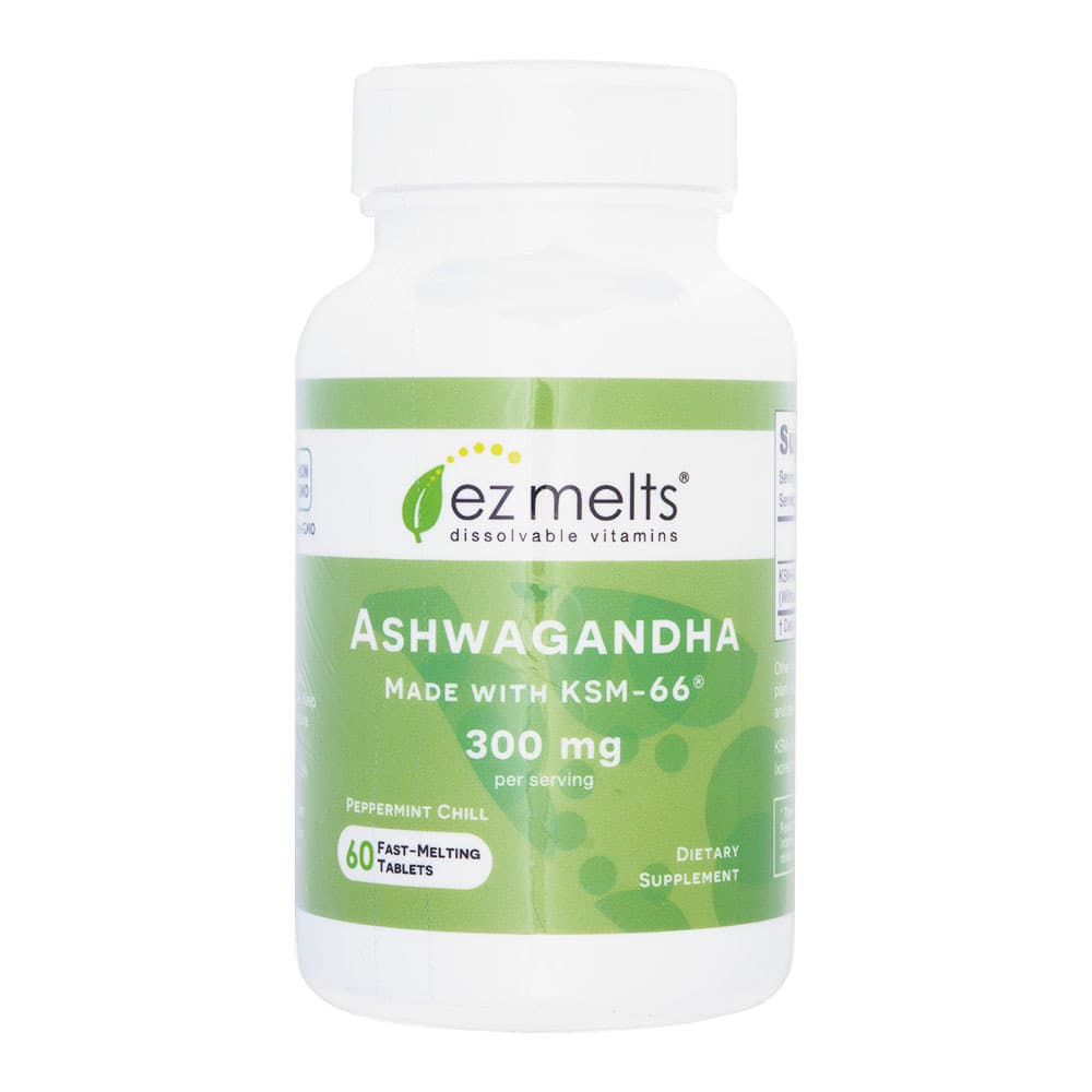 [ez melts]アシュワガンダ300mg(ペパーミントチル味) 【1本60錠】