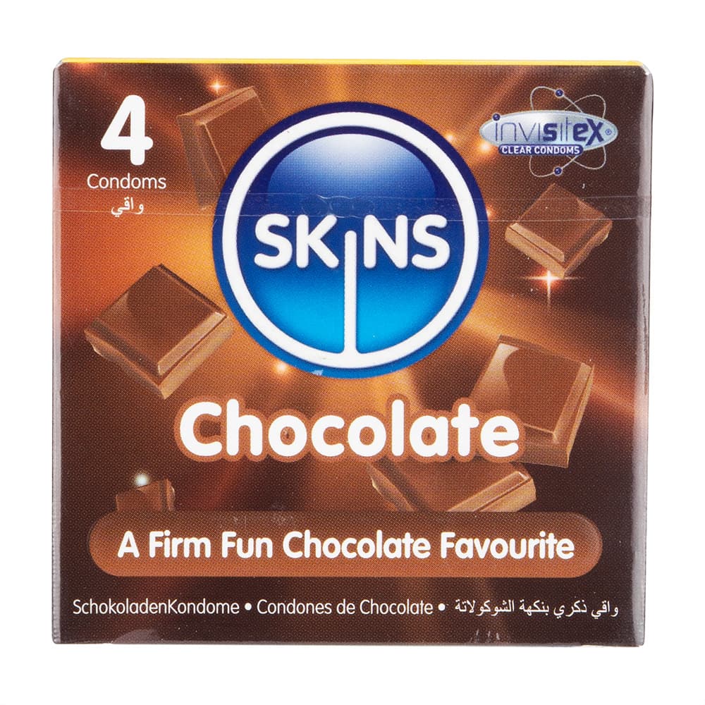 チョコレートコンドーム[SkINS] 【1箱4個】