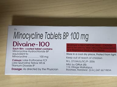 [ミノマイシンジェネリック]ディバイン100mg 【1箱10錠】 レビュー投稿画像 サムネイル