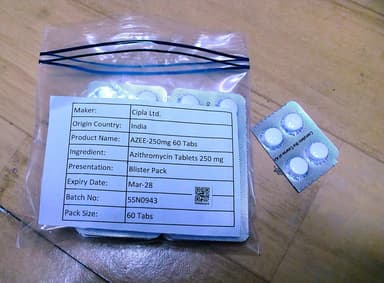 [ジスロマックジェネリック]アジー250mg レビュー投稿画像 サムネイル