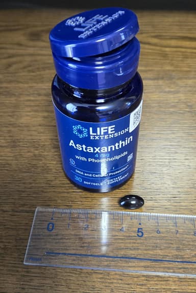 [LIFE EXTENSION]アスタキサンチンwithリン脂質 【1本30ソフトジェル】 レビュー投稿画像 サムネイル