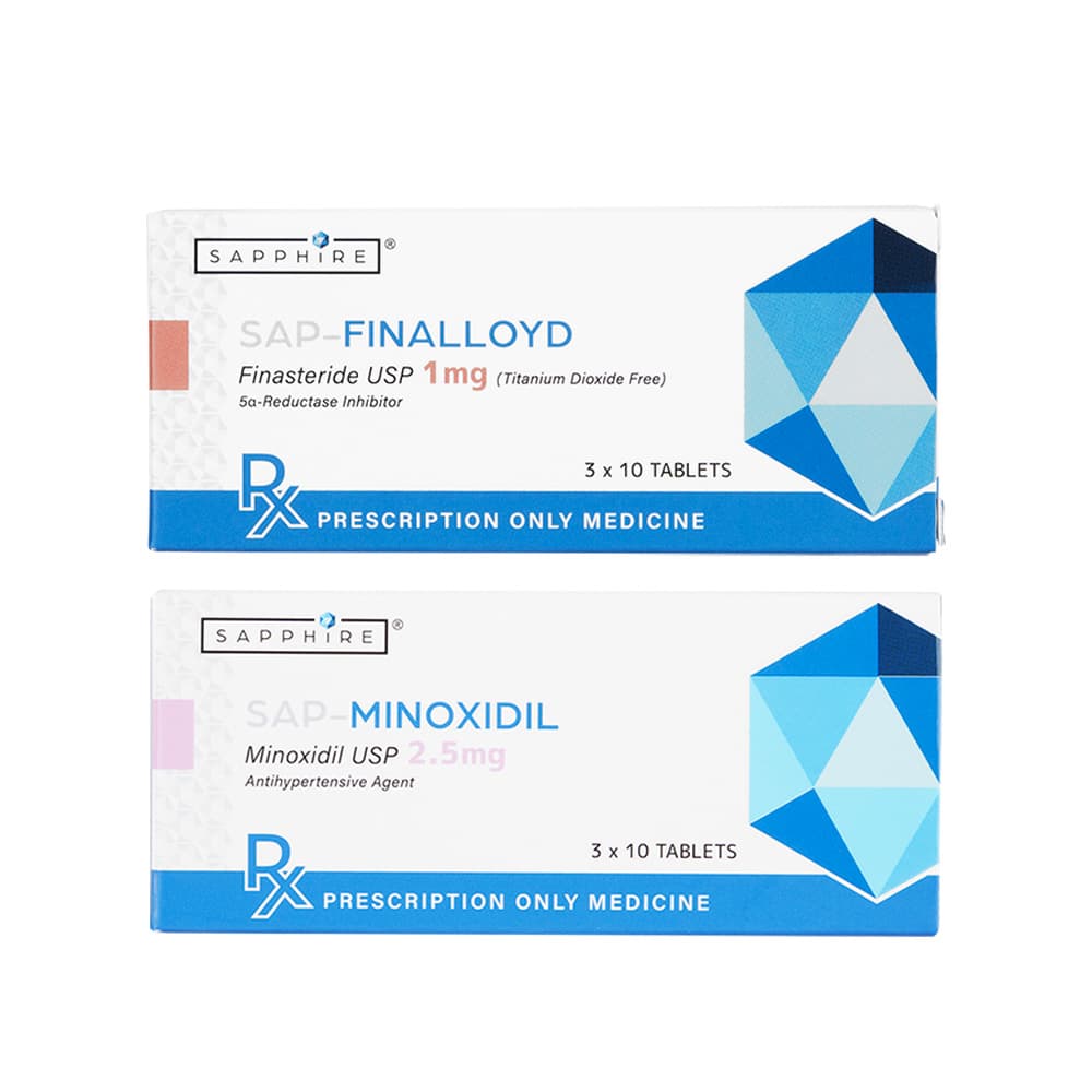 フィナロイド1mg30錠1箱+ミノキシジル2.5mg30錠1箱 【1セット】